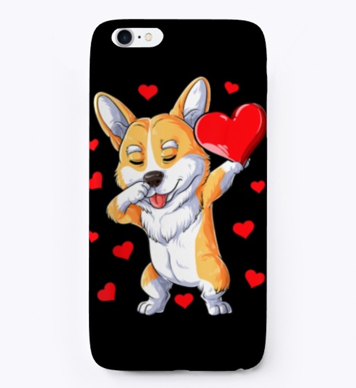 Dabbing Corgi Valentines Day Shirt