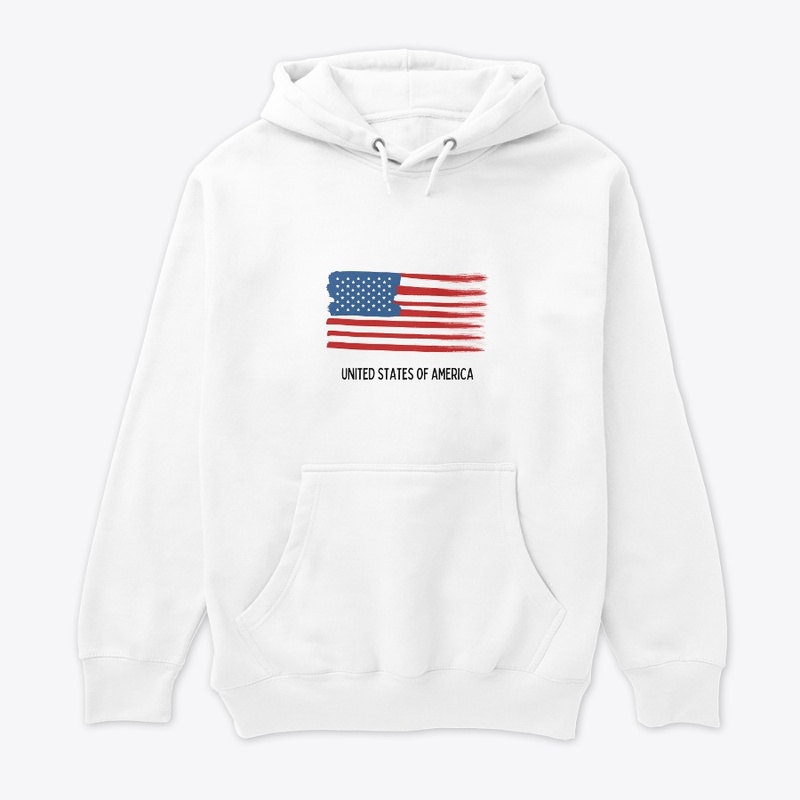 "united states america" white t-shirt 
