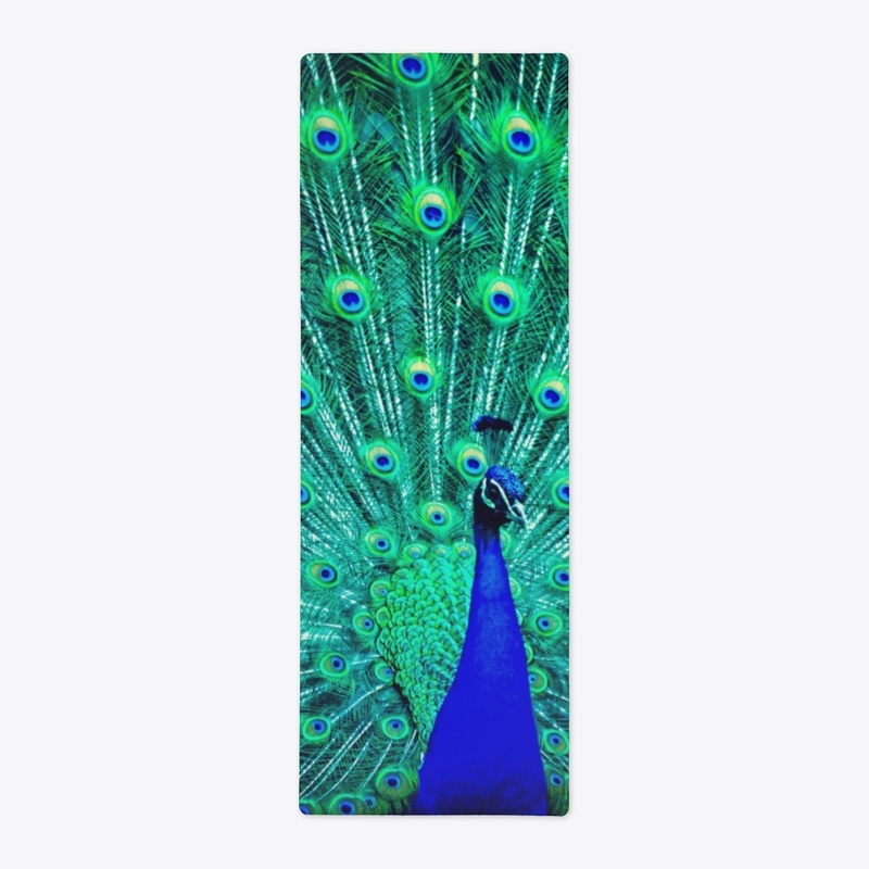 Peacock Feathers Yoga Mat