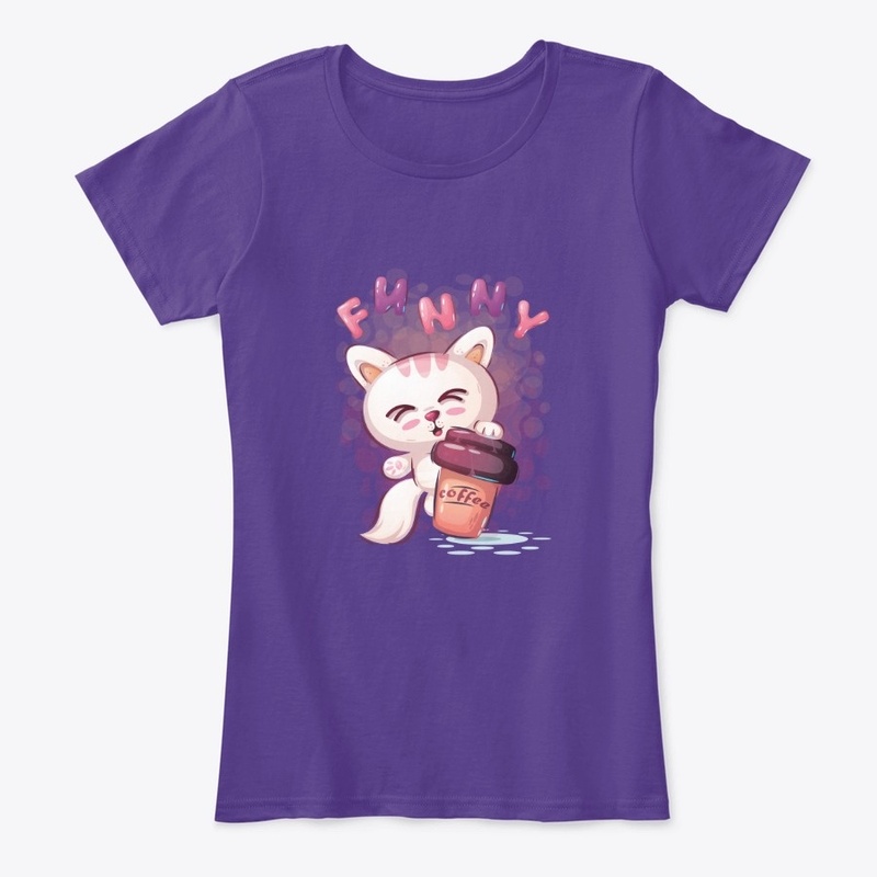 Cute Funny Cats with Coffee Sweatshirt
