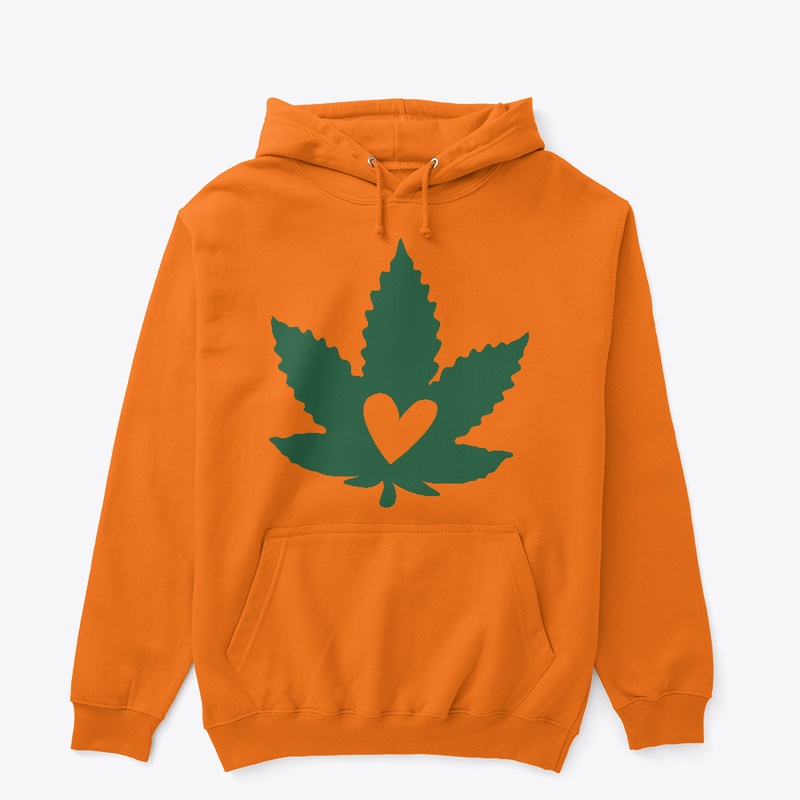 Heart Cannabis Leaf