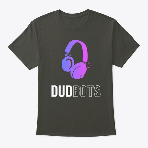 Dudbots | Ombre Logo Smoke Gray T-Shirt Front