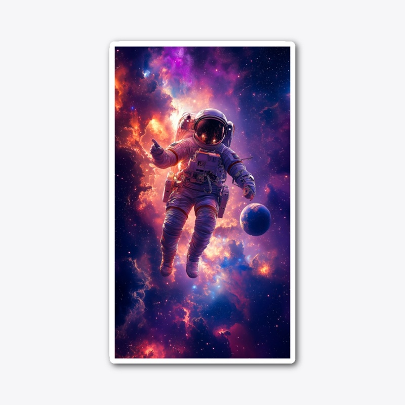 Astronaut Fly To The Universe
