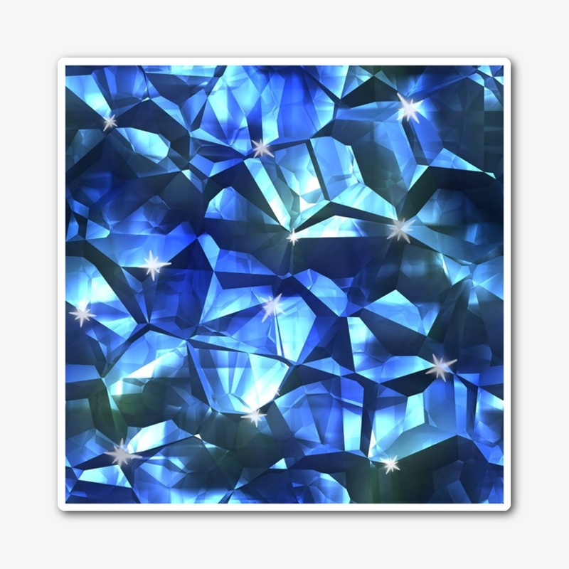 Blue Crystal Pattern