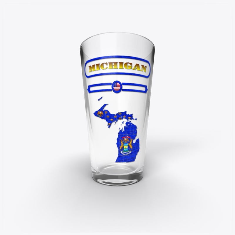 MICHIGAN MAP, MICHIGAN. SAMER BRASIL