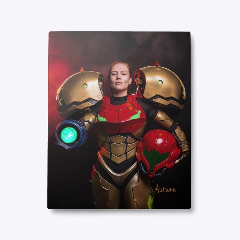 Samus Varia suit (blaster up)