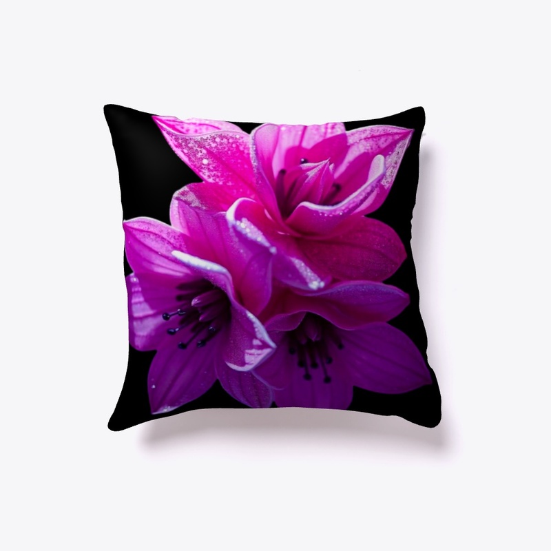 3d illustration  flowers indoor pillow 