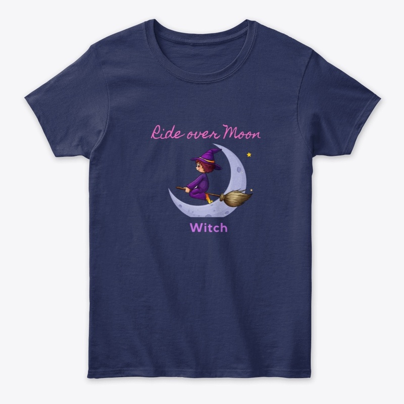 Ride Over Moon Witch