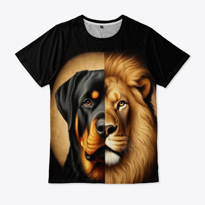 Rottweiler and Lion