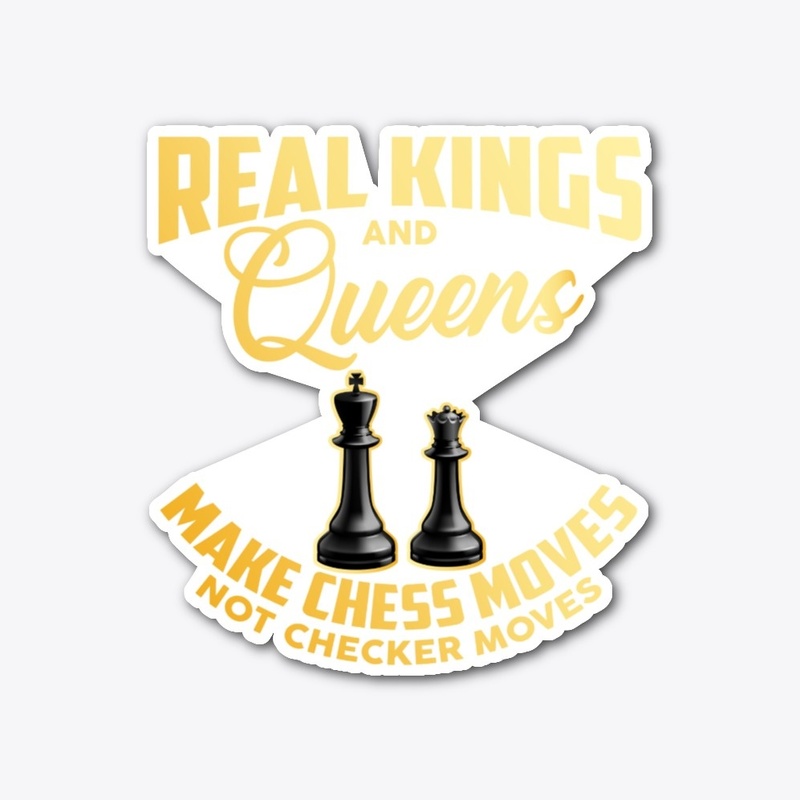 REAL KINGS AND QUEENS MAKE CHESS MOVES