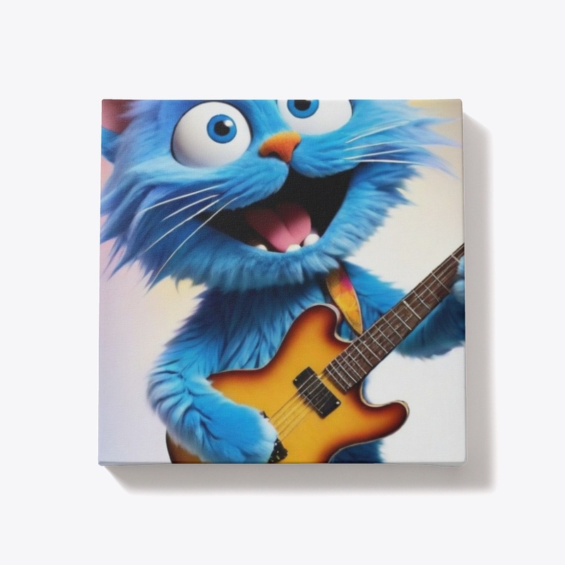 blue cat singing