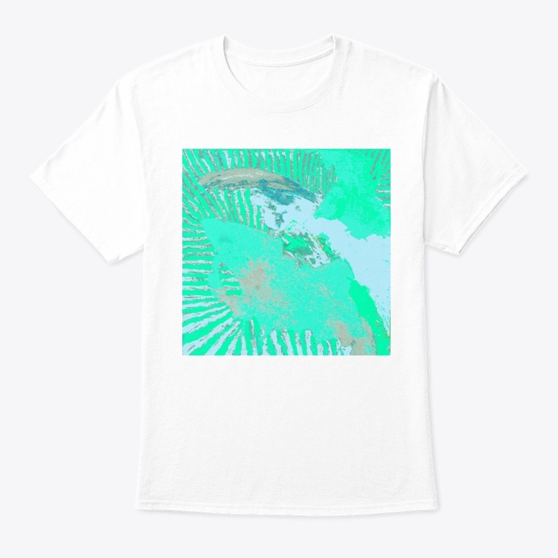 Aqua Mint Tides Abstract