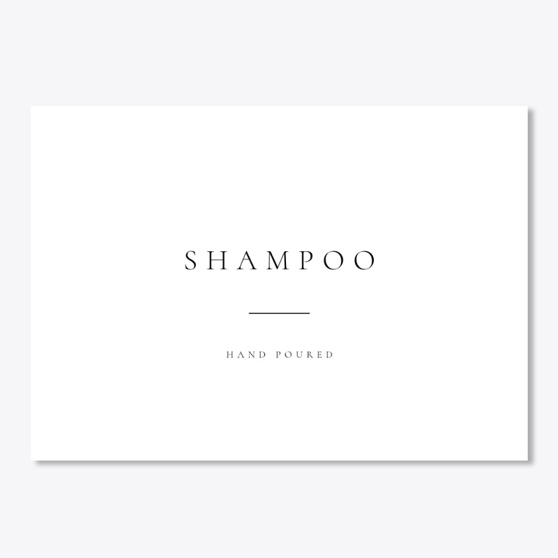 Shampoo Bottle Sticker