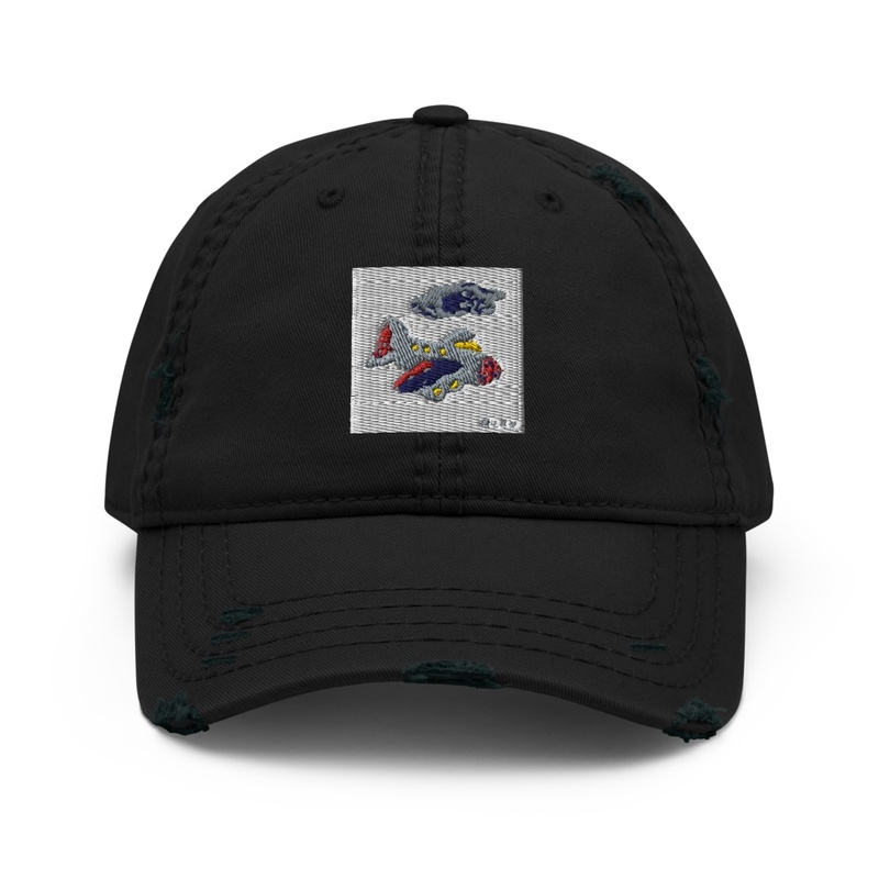 Kid Airplane (Distressed Dad Hat)