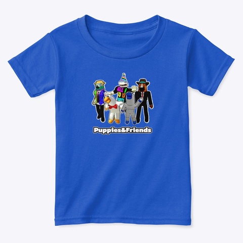 Puppies & Friends Royal  T-Shirt Front