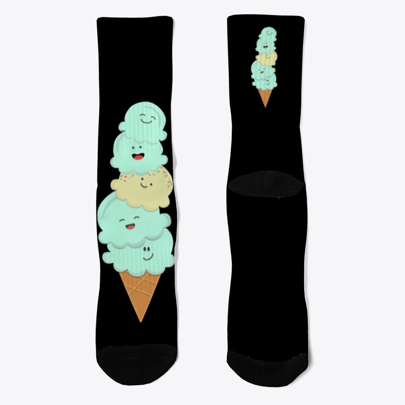 Mint Ice Cream Cone