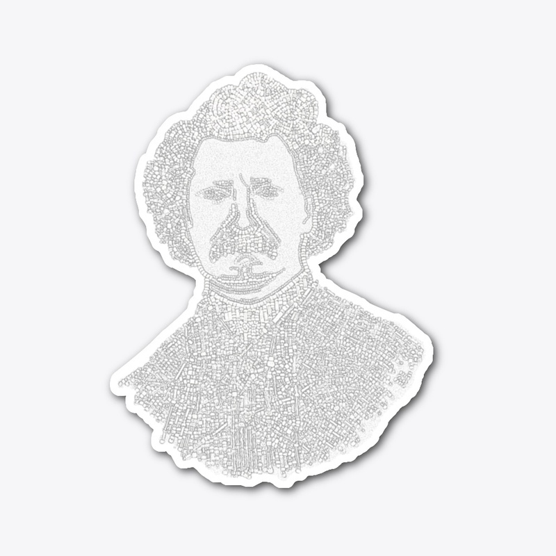 Monochrome Beaded Louis Riel