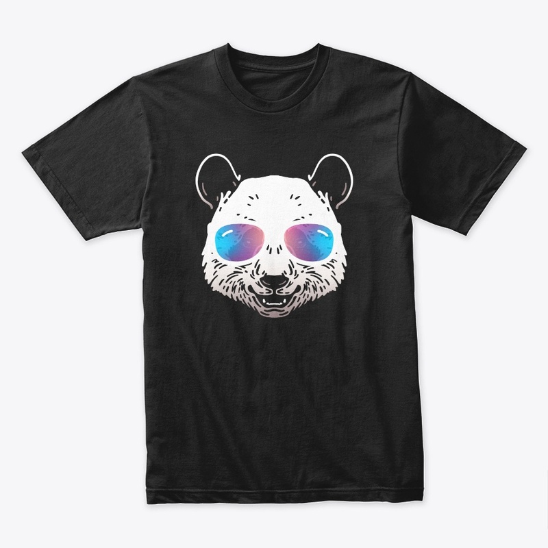 Cute Panda in Sunglasses (Colored+sg04)