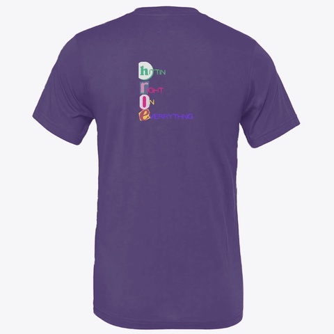Fivh Team Purple T-Shirt Back