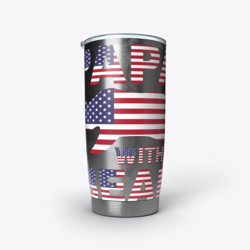 American Flag colors with words