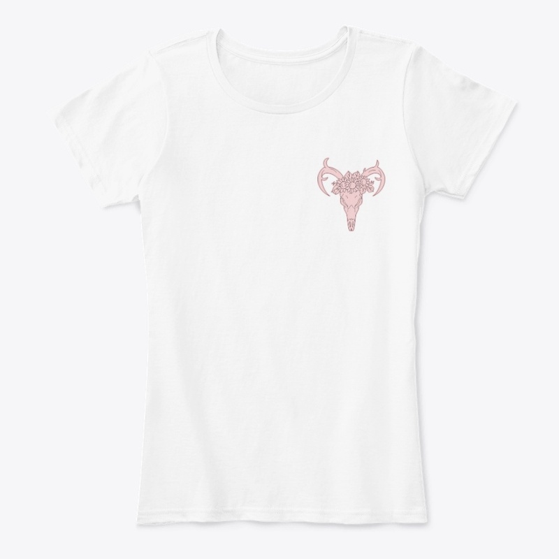Pink Deer Skull