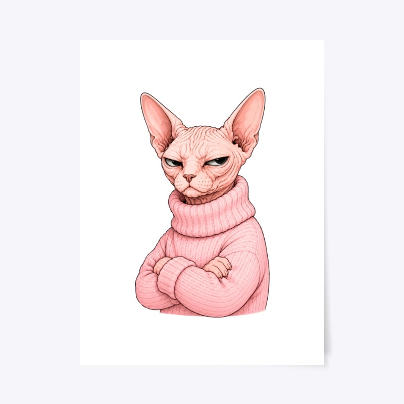 Cold And Judging You Sphynx Cat