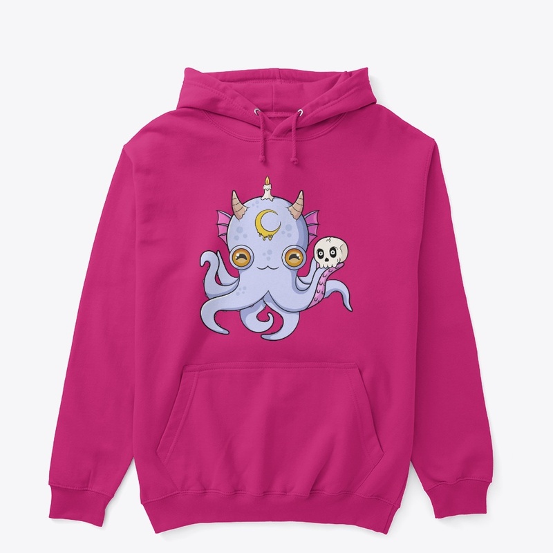 Pastel Goth Octopus - Classic Hoodie