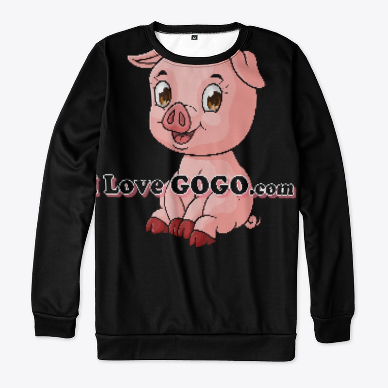Sitting Pig - I Love GOGO.com