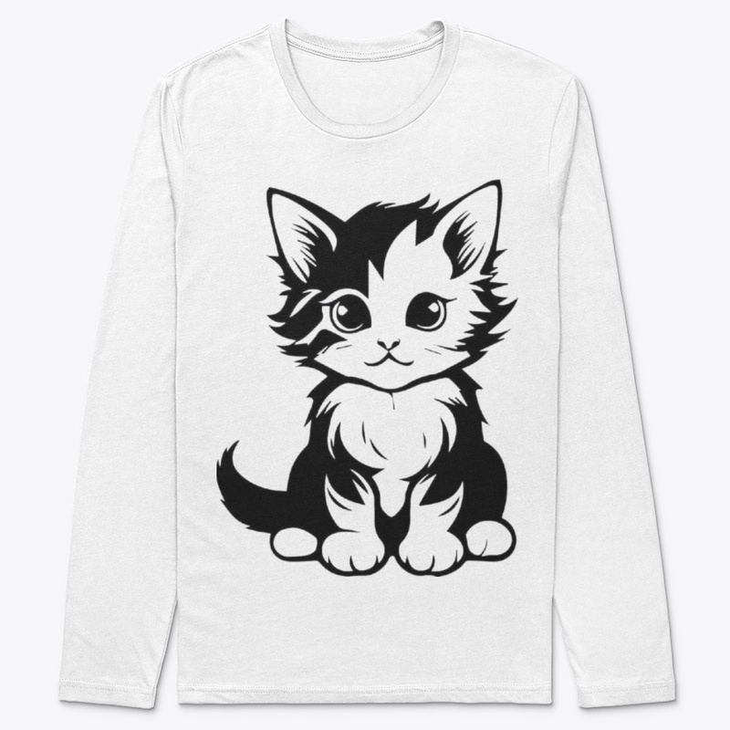 Adorable Black & White Kitten