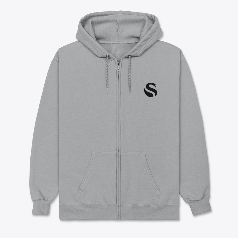 BSE Zip Up Hoodie with Black Logo