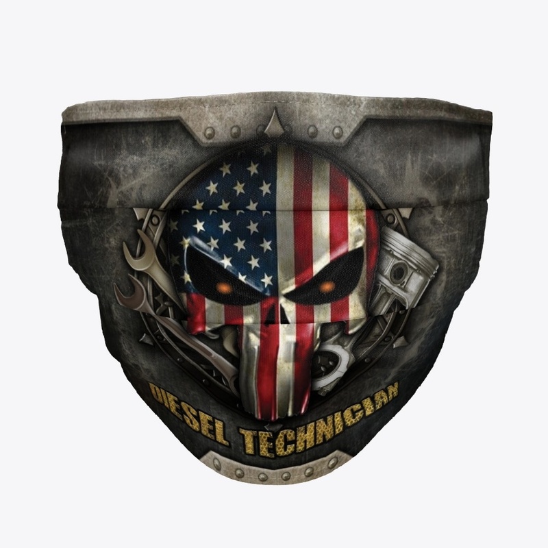 Awesome Diesel Technician Mask