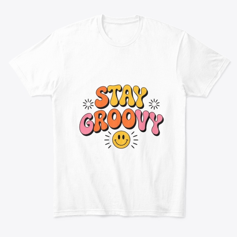 Stay Groovy Retro Tee | Minimalist 70s 