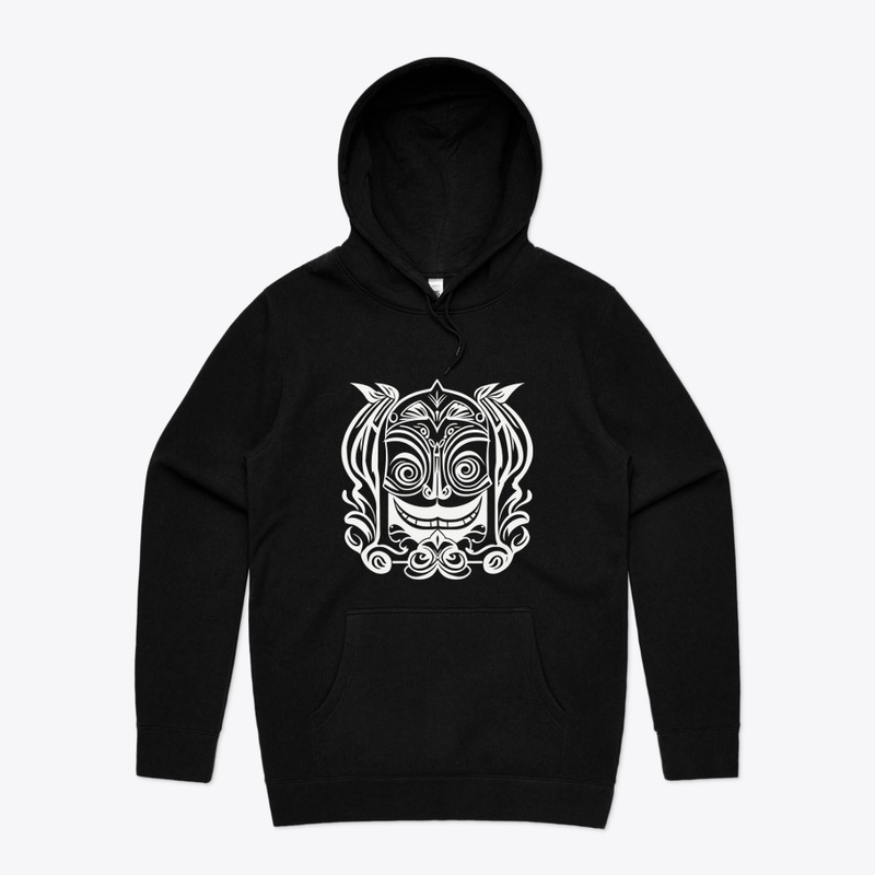 Smiling Face Tribal Design