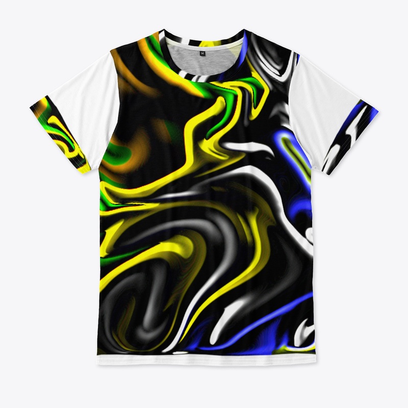 Colorful Beautiful swirl art design 