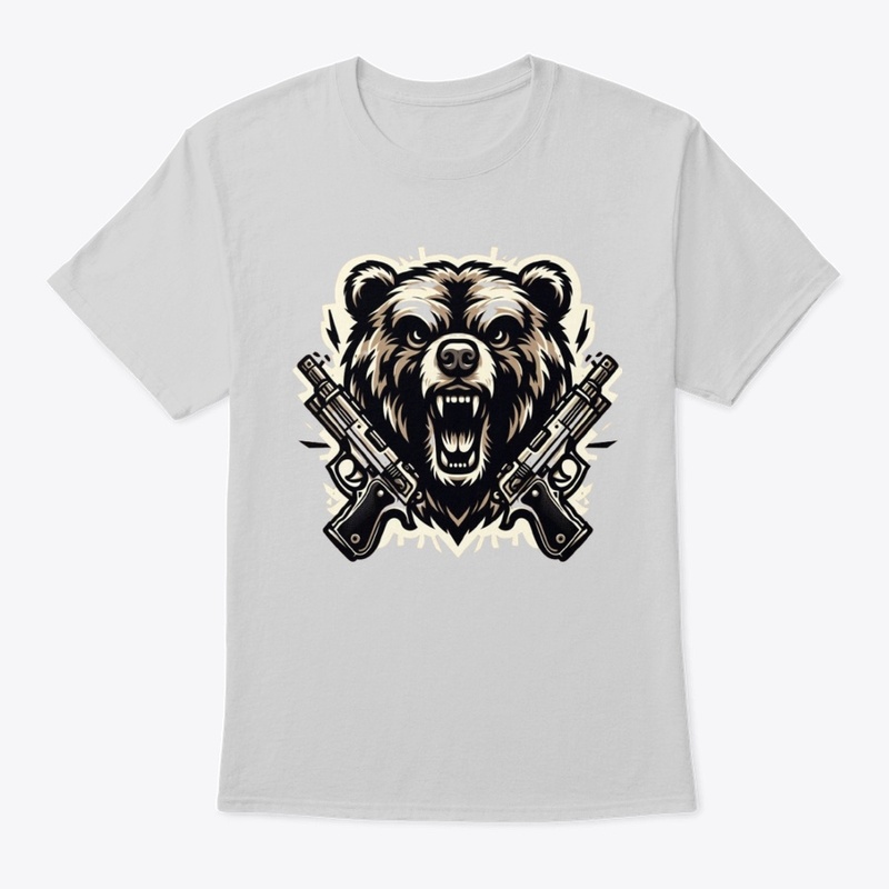 aggressive bear tshirt