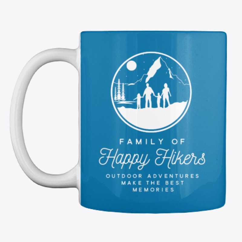 Happy Hikers Family in the Mountains