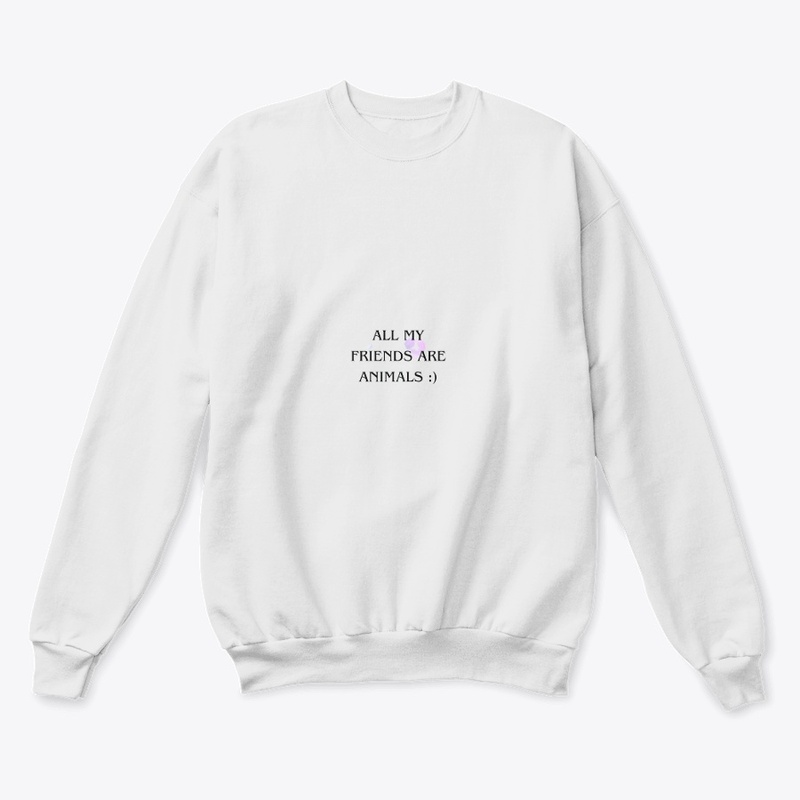 ALL MY FRIENDS ARE ANIMALS T-SHIRT