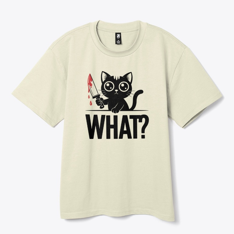 Funny Horror Cat What Graphic