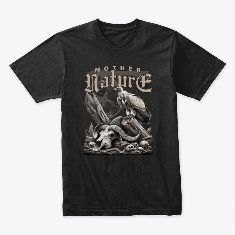 Grunge Mother Nature Skull Graphic Merch