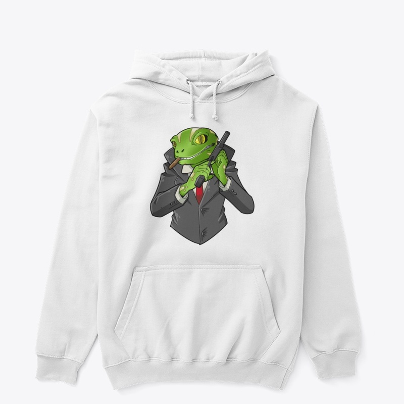 Green Gecko Gangster with Pistol