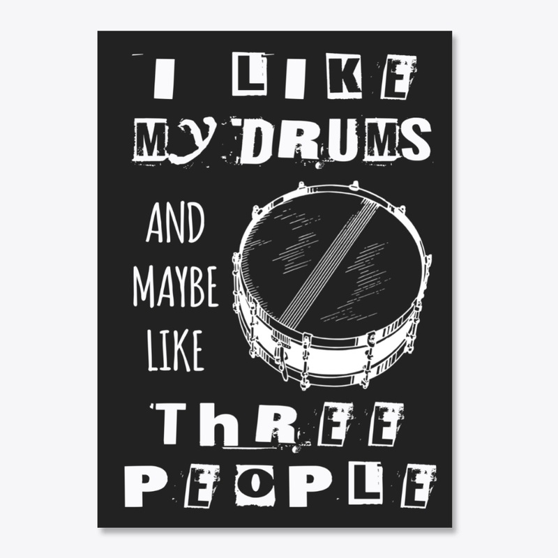 I LIKE MY DRUMS (SNARE) STICKER