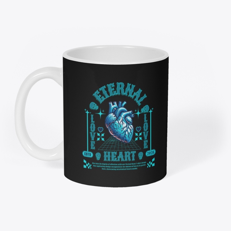 Eternal Heart Typography Lettering Merch