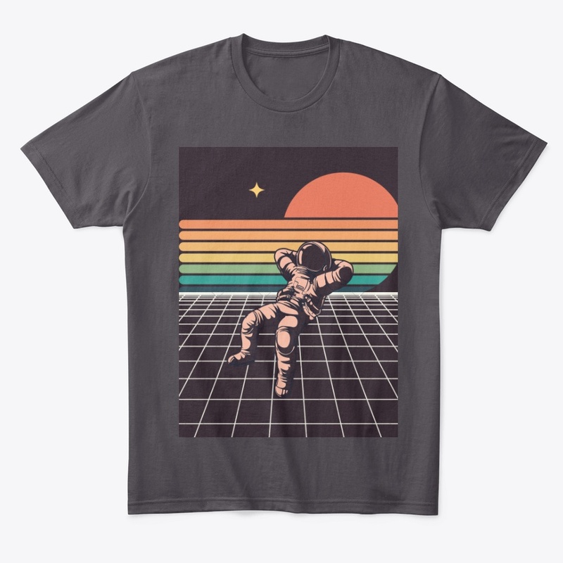  Retro Astronaut Colorful shirt