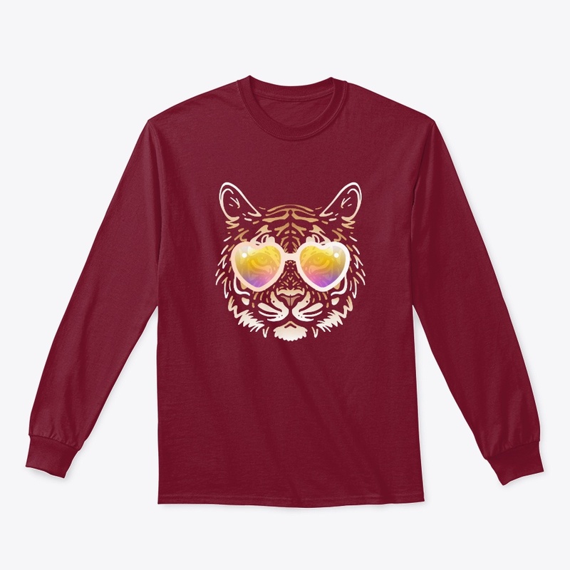 Cute Tiger in Sunglasses (Colored+sg05)