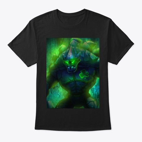 Shamrock Malphite Black áo T-Shirt Front