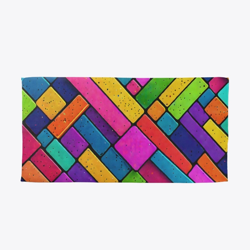 Neon Colorblock All-Over Print