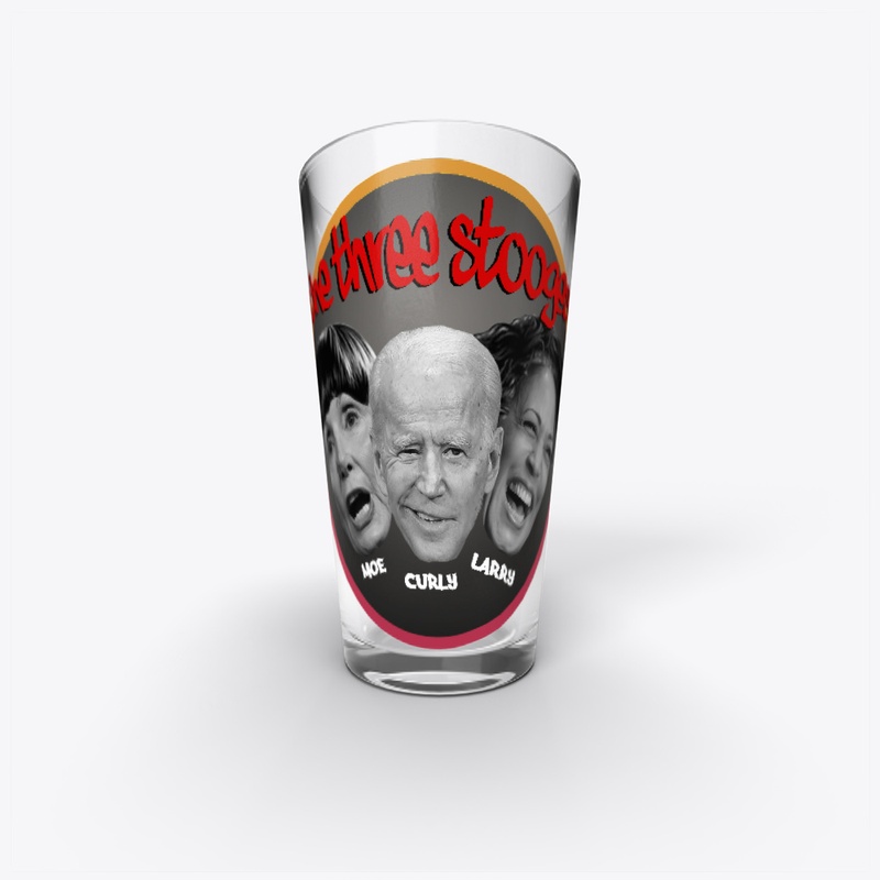 Stooges Pint Glass
