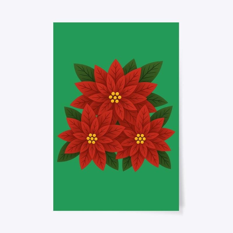 Poinsettia Bouquet  Christmas Floral