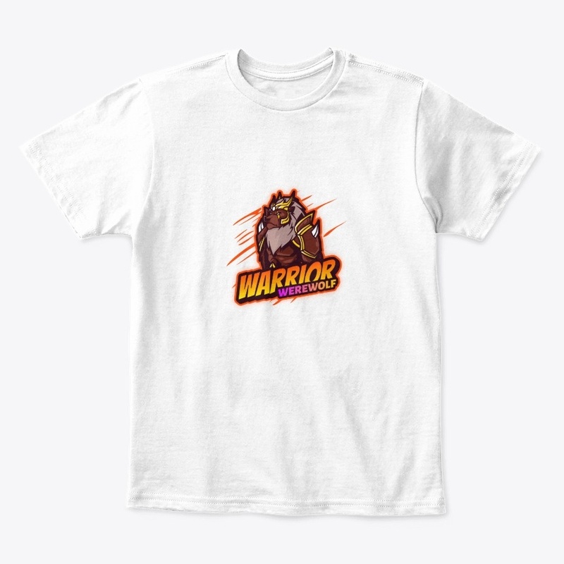Cartoon logo design: warrior werewolf
