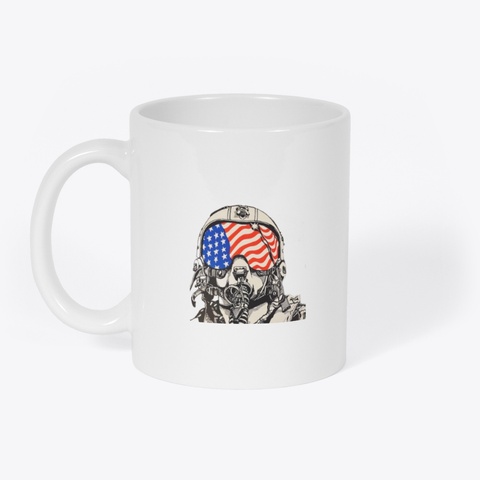 Channel Logo Mug White T-Shirt Front